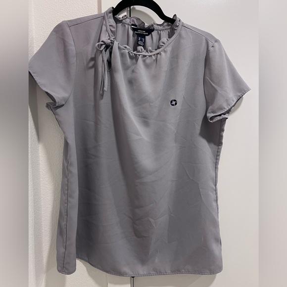 JPMORGAN CHASE LANDS END UNIFORM BLOUSE SIZE 12